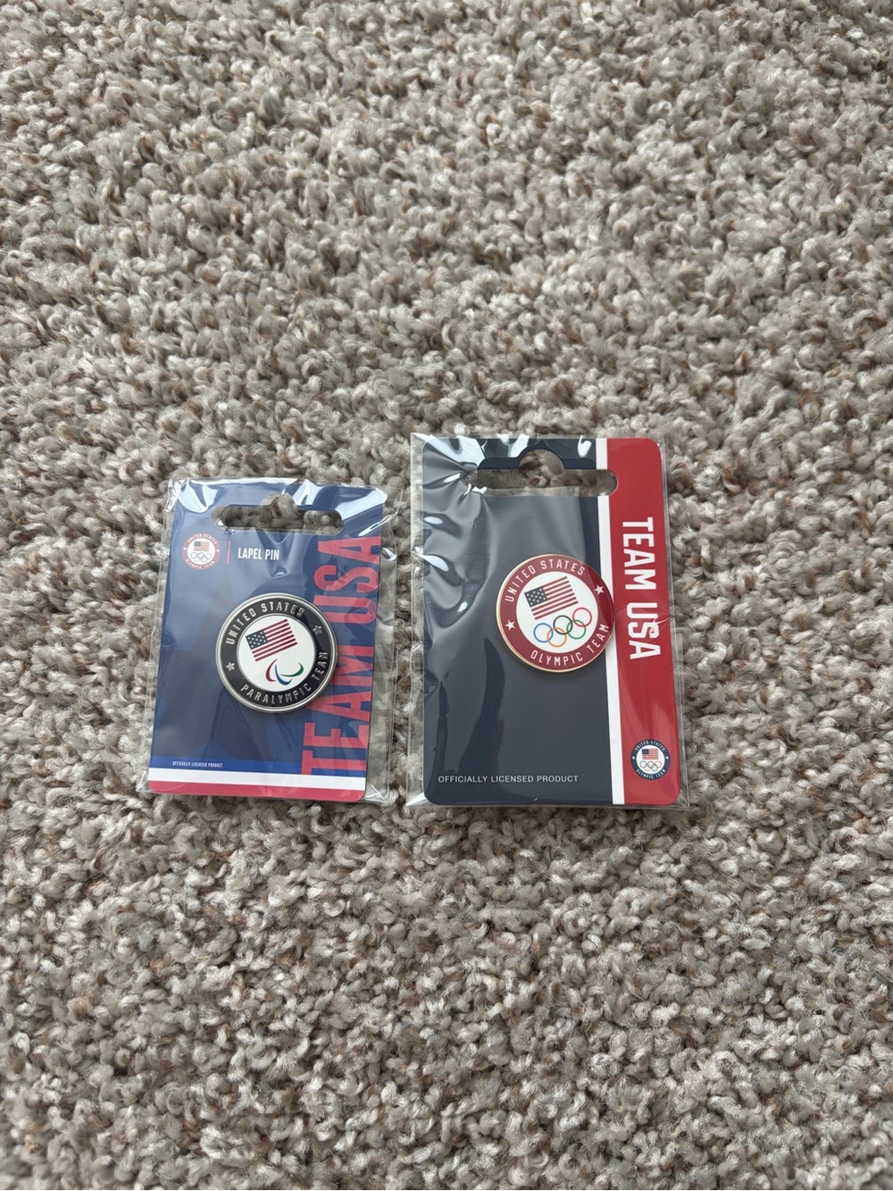 Team USA lapel pin set